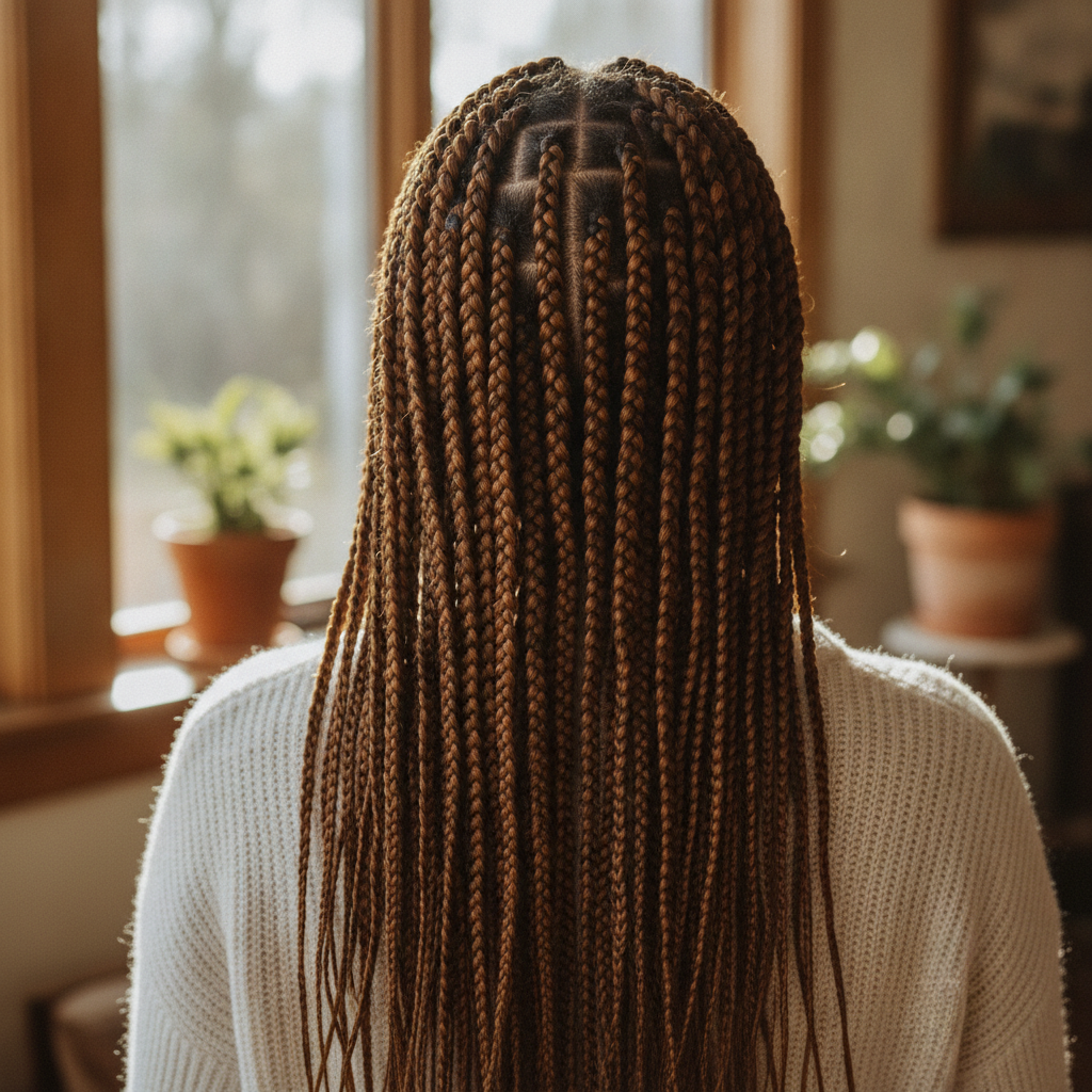 Box Braids No peoples face just back of the head shot