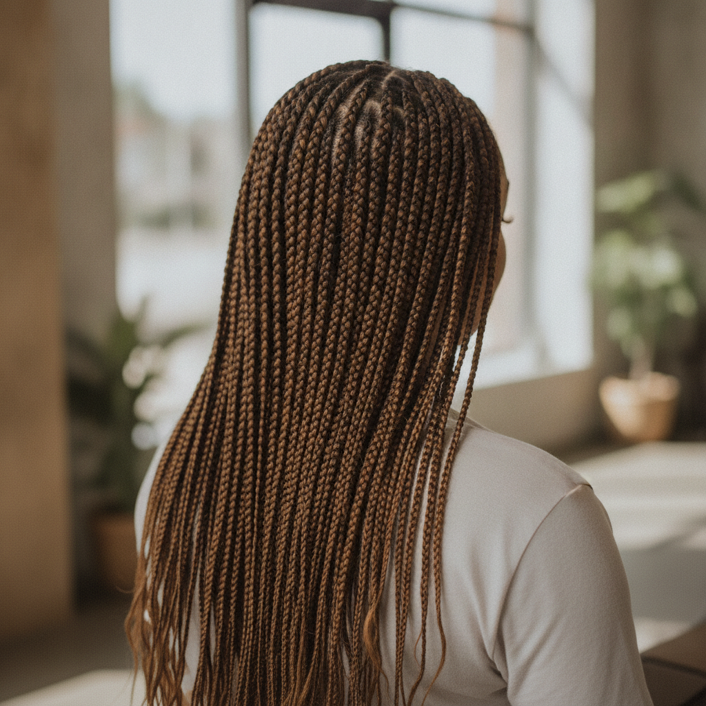 Knotless Braids No peoples face just back of the head shot