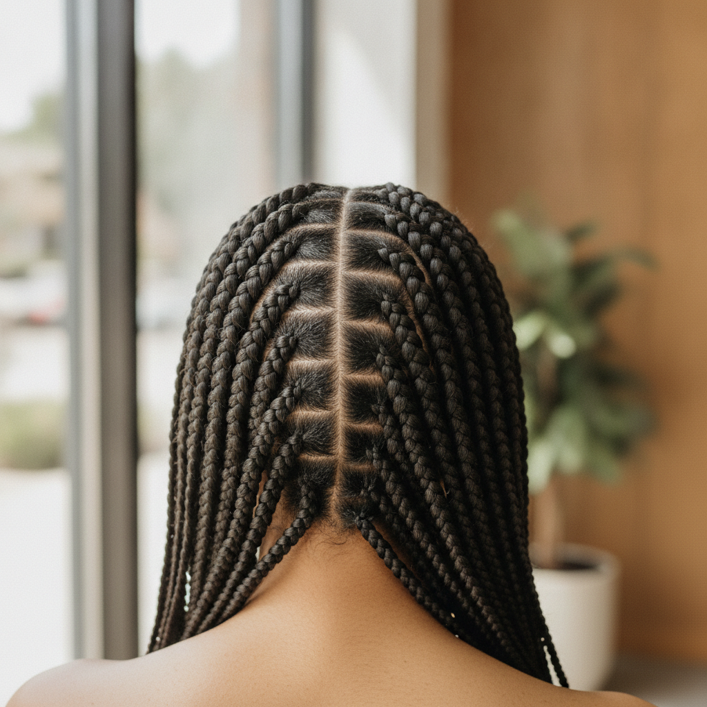Cornrow Braids No peoples face just back of the head shot